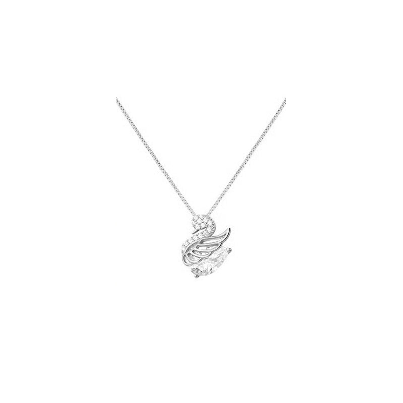 2025 New Swan Pendant Necklace - 925 Sterling Silver Elegant Collarbone Chain for Women, Dainty & Luxurious Jewelry Gift